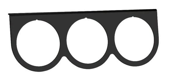 Matte Black Under Dash Panel _ 3-Hole MT59